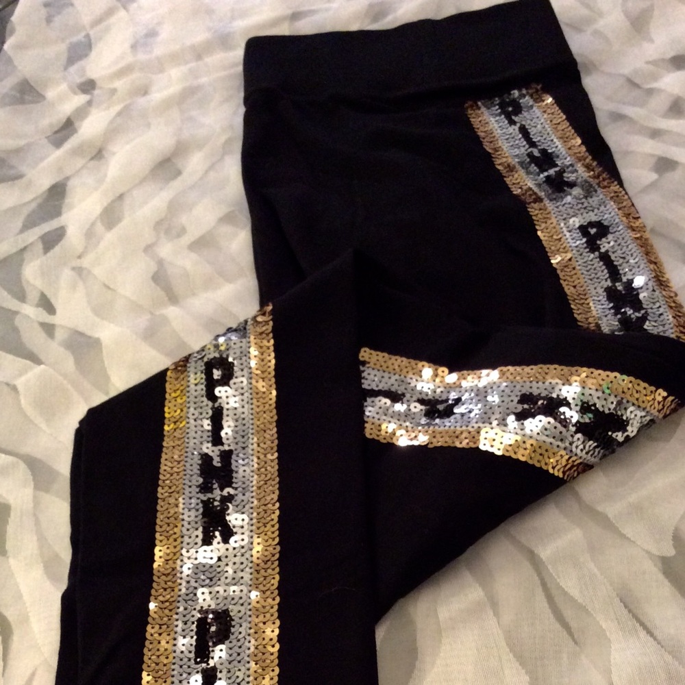 PINK PERFECT BLING YOGA LEGGINGS Size Medium ✨😍💎